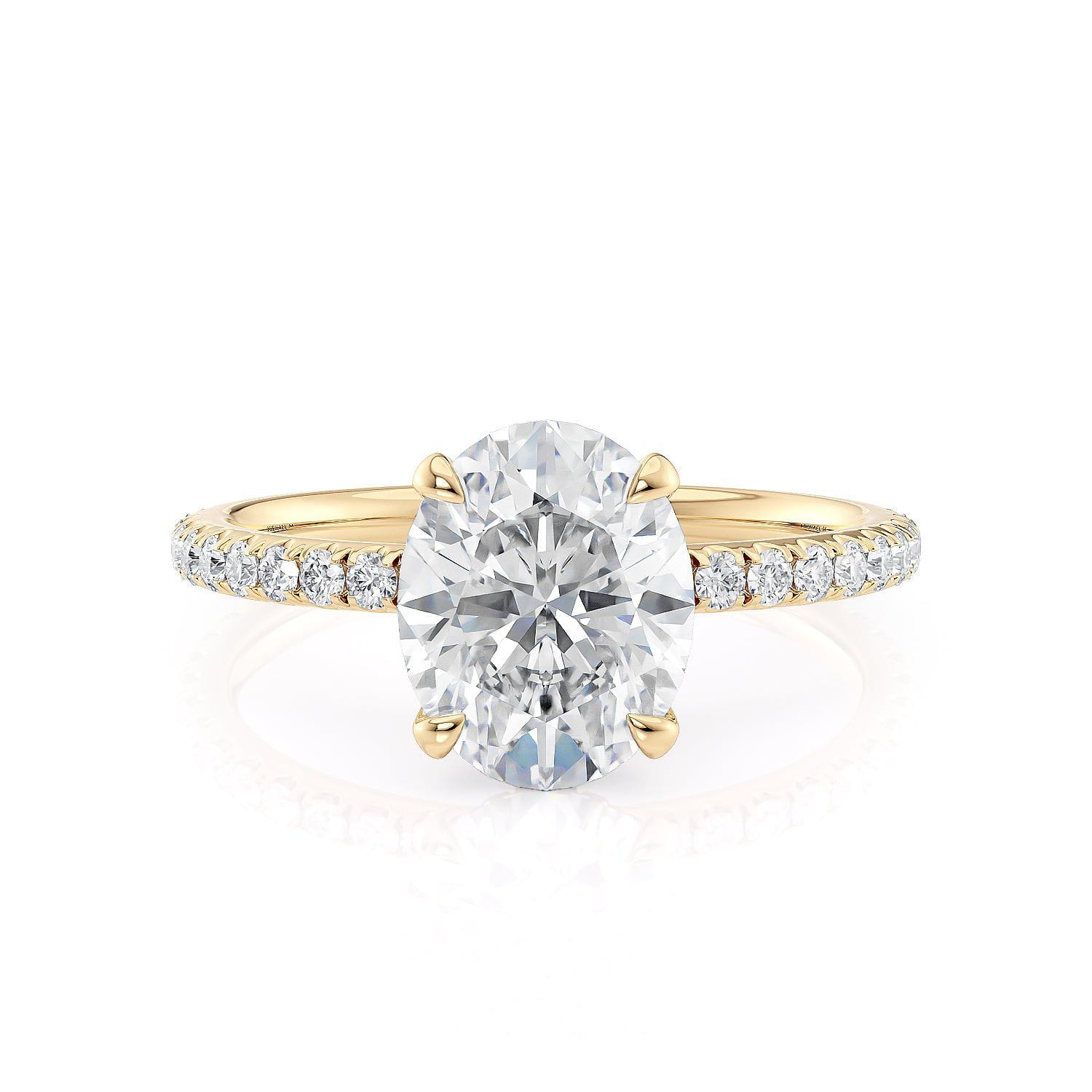 MICHAEL M Engagement Rings Crown R706-2 Oval