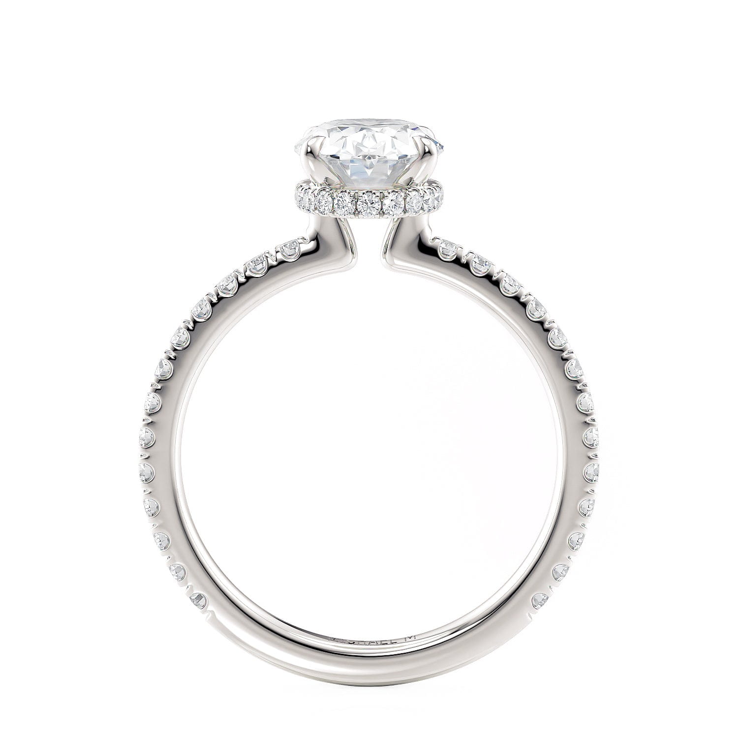 MICHAEL M Engagement Rings Crown R742-2 Oval