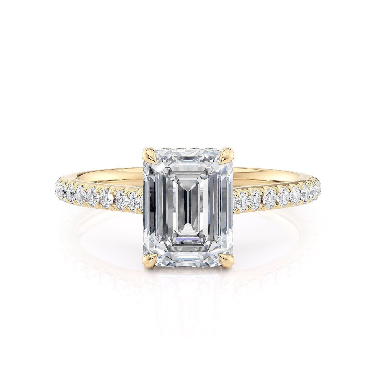 MICHAEL M Engagement Rings Crown R749-2 Emerald