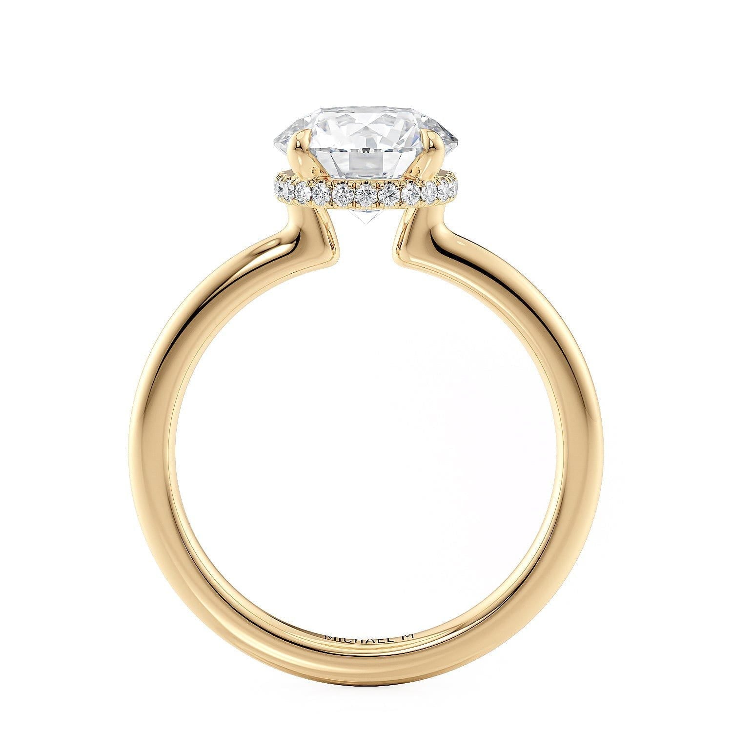 MICHAEL M Engagement Rings CROWN R750-2 Round-Cut Diamond Solitaire