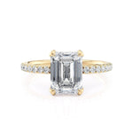 MICHAEL M Engagement Rings Crown R753-2 Emerald