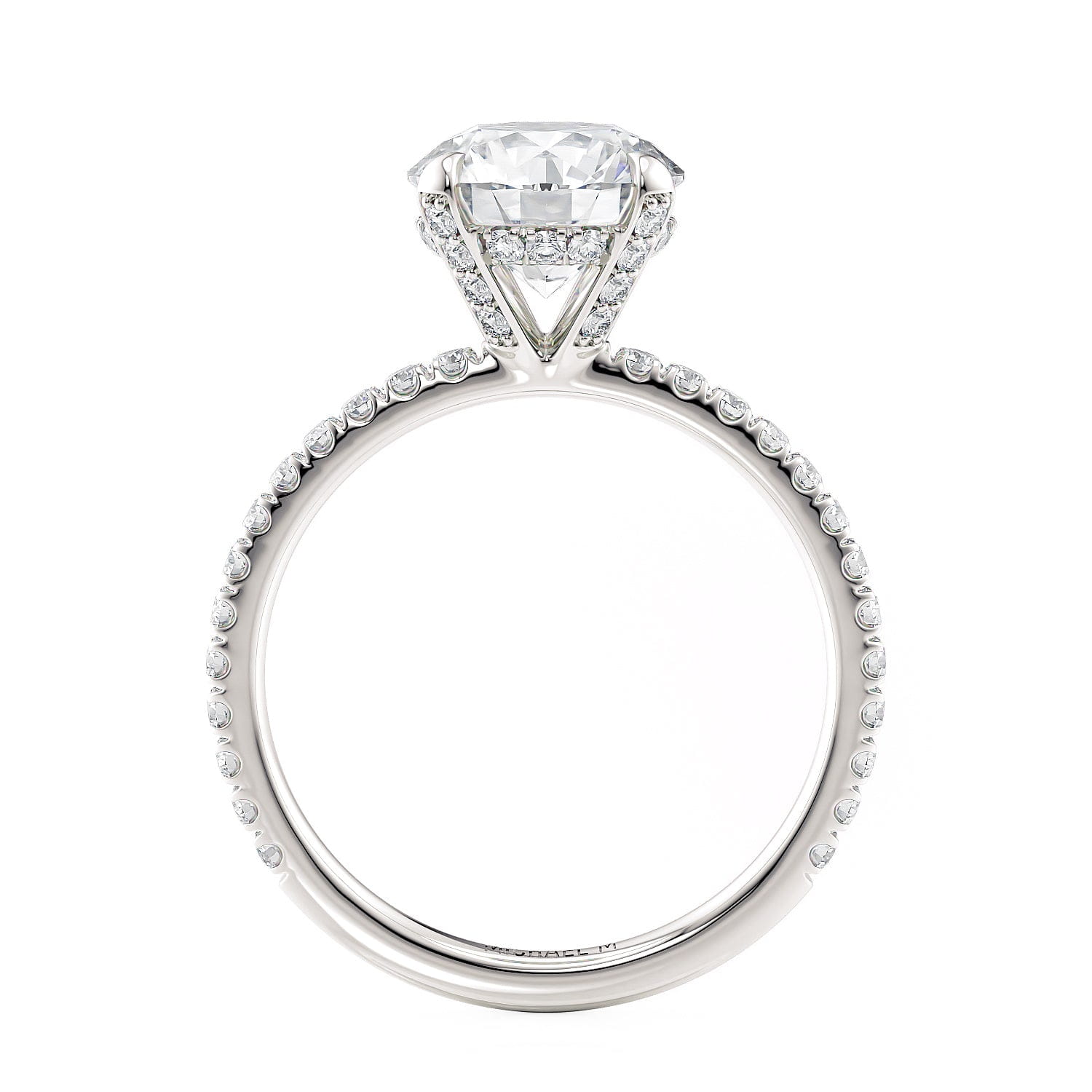 MICHAEL M Engagement Rings Crown R753-2 Round