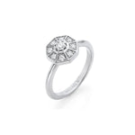 MICHAEL M Fashion Rings 14K White Gold / 4.5 Octave Diamond Ring
