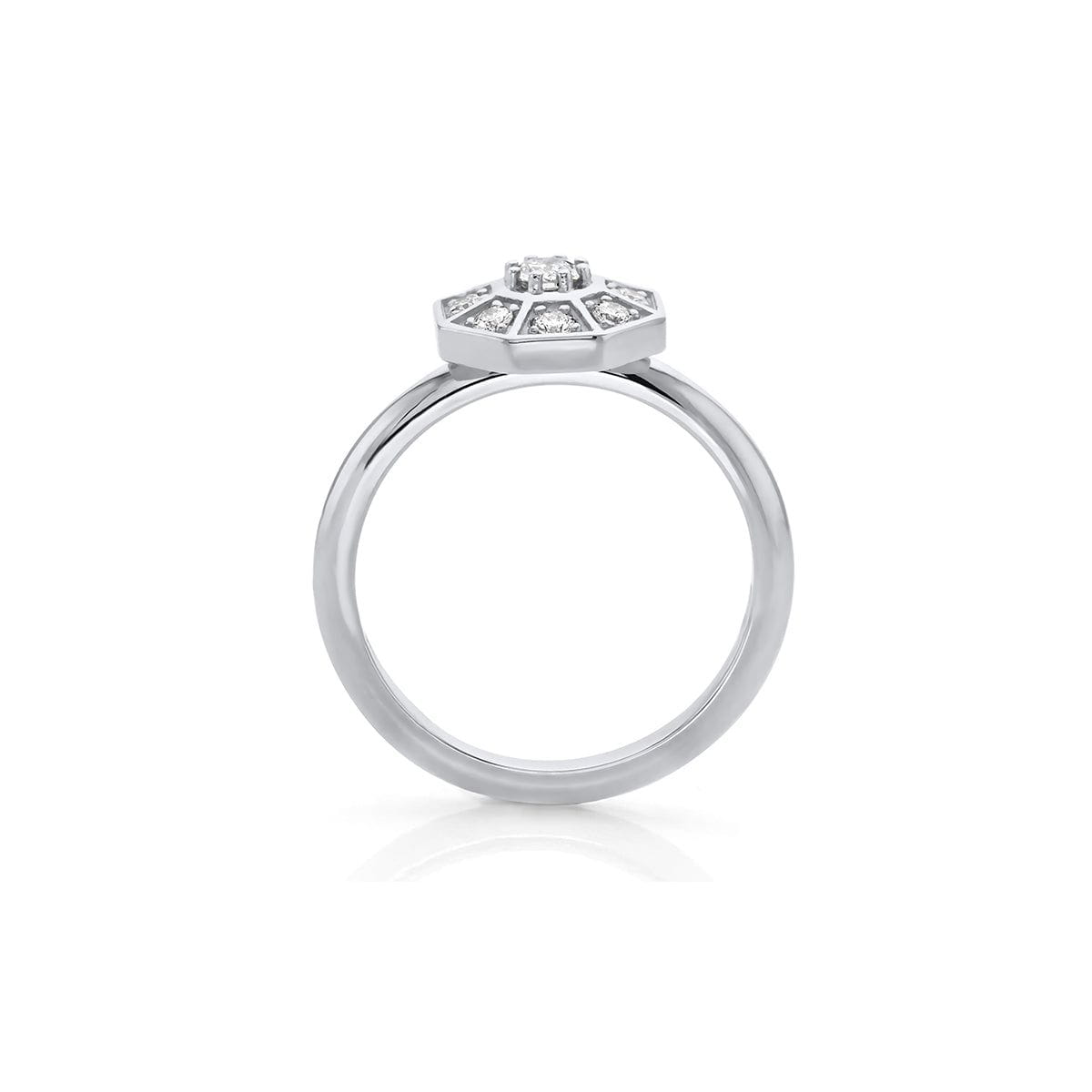 MICHAEL M Fashion Rings 14K White Gold / 4 Octave Diamond Ring