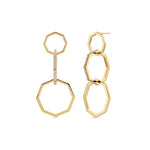 MICHAEL M Fashion Rings 14K Yellow Gold Octave Drop Earrings ER553-YG