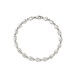 MICHAEL M Bracelets 14K White Gold / 6.5" Carve Infinity Bracelet with Diamonds BR462WG