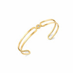 MICHAEL M Bracelets 14K Yellow Gold / Medium Alignment Cuff Yellow Gold BR359