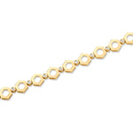 MICHAEL M Bracelets 14K Yellow Gold / Small Plain Hex Infinity Bracelet Small Yellow Gold BR502