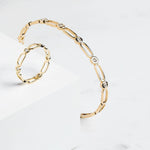 MICHAEL M Bracelets Connection Cuff Yellow/White Gold