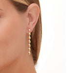 MICHAEL M Earrings 14K Yellow Gold Carve Drop Earrings ER459YG
