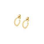 MICHAEL M Earrings 14K Yellow Gold Foundation Huggie Hoop Yellow Gold ER376YG