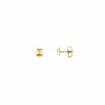 MICHAEL M Earrings 14K Yellow Gold Foundation Pyramid Stud Earring Yellow Gold ER371