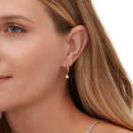 MICHAEL M Earrings Foundation Bezel Huggie Hoop
