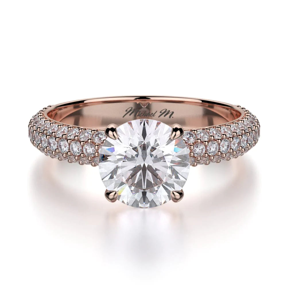 MICHAEL M Engagement Rings 18K Rose Gold Crown R699-1.5 R699-1.5