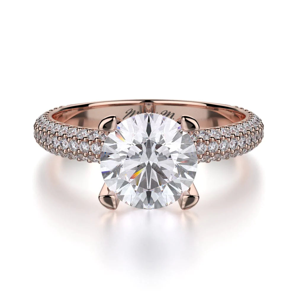 MICHAEL M Engagement Rings 18K Rose Gold Crown R702-2 R702-2RG