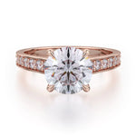 MICHAEL M Engagement Rings 18K Rose Gold Crown R703-2 R703-2RG