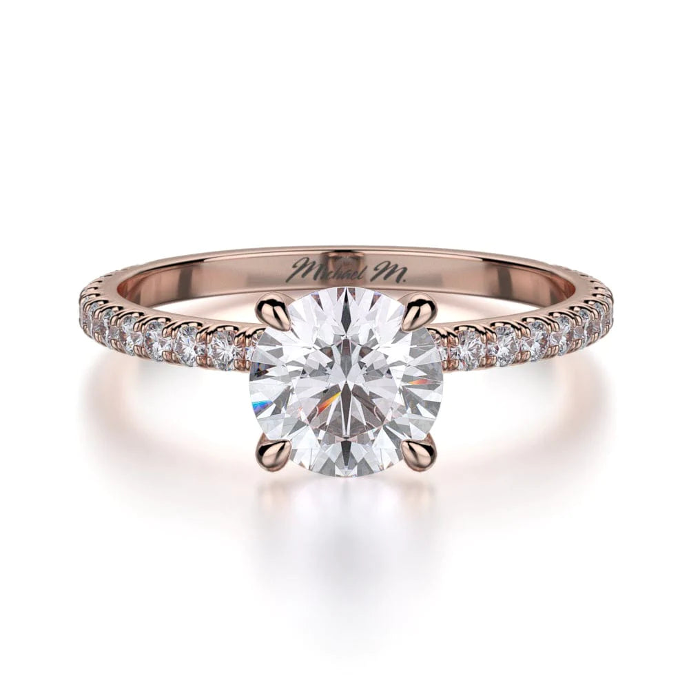 MICHAEL M Engagement Rings 18K Rose Gold Crown R706-1 R706-1RG