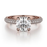 MICHAEL M Engagement Rings 18K Rose Gold Crown R707-2 R707-2RG