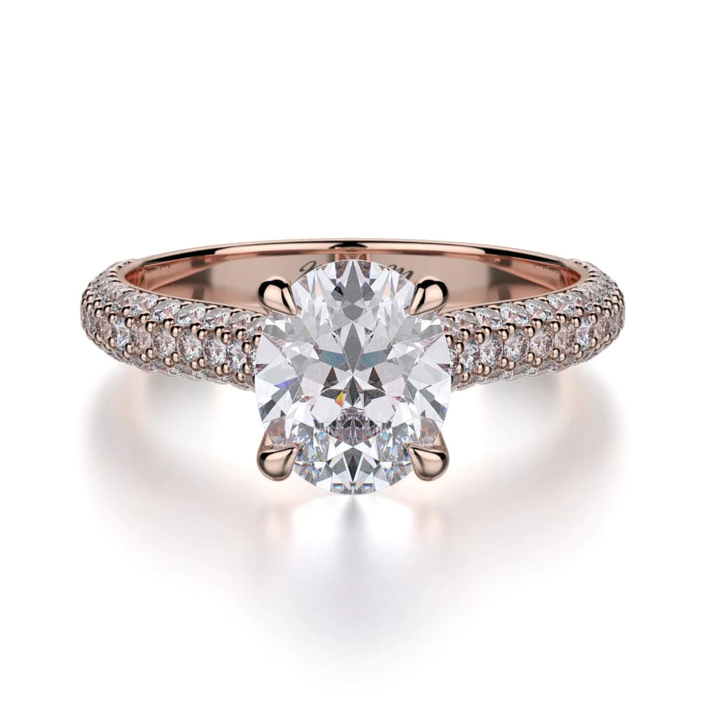 MICHAEL M Engagement Rings 18K Rose Gold Crown R708-2 R708-2RG