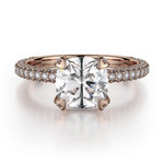 MICHAEL M Engagement Rings 18K Rose Gold Crown R711-2 R711-2RG
