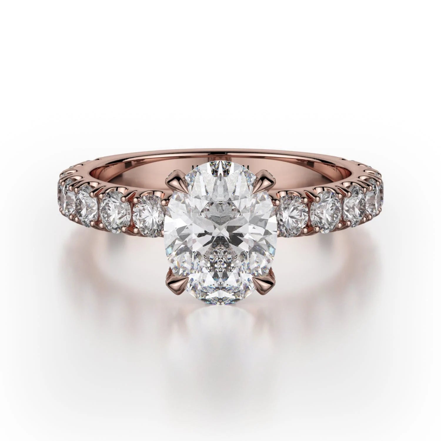 MICHAEL M Engagement Rings 18K Rose Gold Crown R731-2 R731-2RG