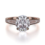 MICHAEL M Engagement Rings 18K Rose Gold Crown R743-3 R743-3RG