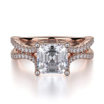 MICHAEL M Engagement Rings 18K Rose Gold Defined R725-2 R725-2RG