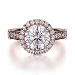 MICHAEL M Engagement Rings 18K Rose Gold Love R500-1.5 R500-1.5RG