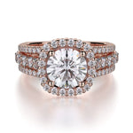 MICHAEL M Engagement Rings 18K Rose Gold Stella R681-1.5 R681-1.5RG