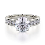 MICHAEL M Engagement Rings 18K White Gold Crown R704-2 R704-2WG