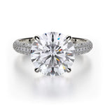 MICHAEL M Engagement Rings 18K White Gold Crown R707-3 R707-3WG