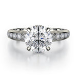 MICHAEL M Engagement Rings 18K White Gold Crown R748-2 R748-2WG