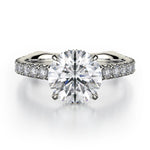 MICHAEL M Engagement Rings 18K White Gold Crown R751-2 R751-2WG