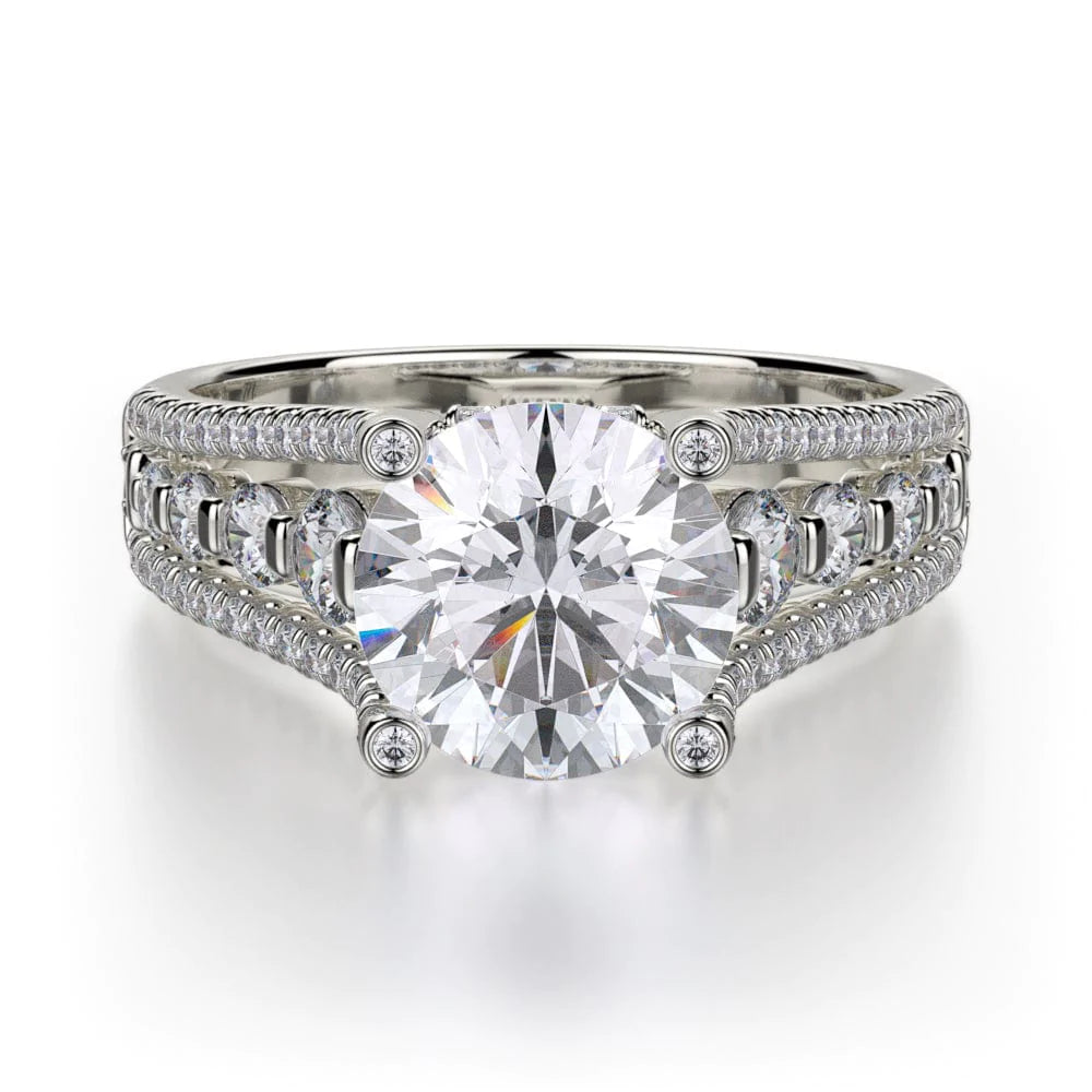 MICHAEL M Engagement Rings 18K White Gold Stella R306S-1.5 R306S-1.5WG