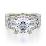 MICHAEL M Engagement Rings 18K White Gold Stella R410-2 R410-2WG