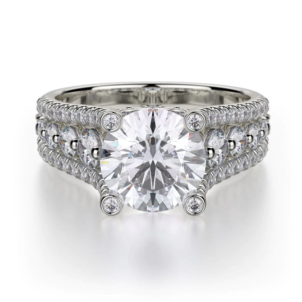 MICHAEL M Engagement Rings 18K White Gold Stella R513-1.5 R513-1.5WG