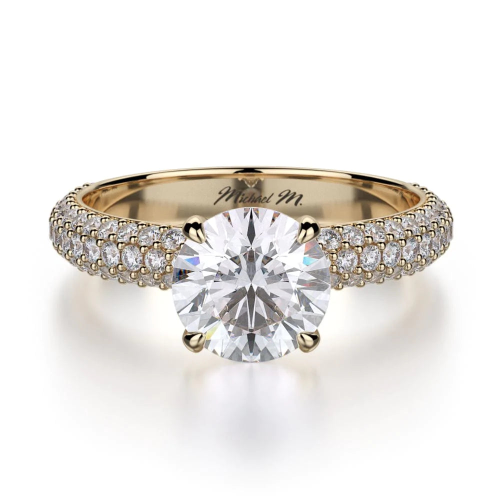 MICHAEL M Engagement Rings 18K Yellow Gold Crown R699-1.5 R699-1.7