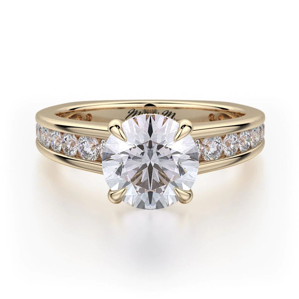 MICHAEL M Engagement Rings 18K Yellow Gold Crown R705-2 R705-2YG