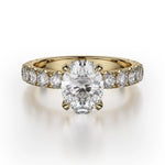 MICHAEL M Engagement Rings 18K Yellow Gold Crown R731-2 R731-2YG