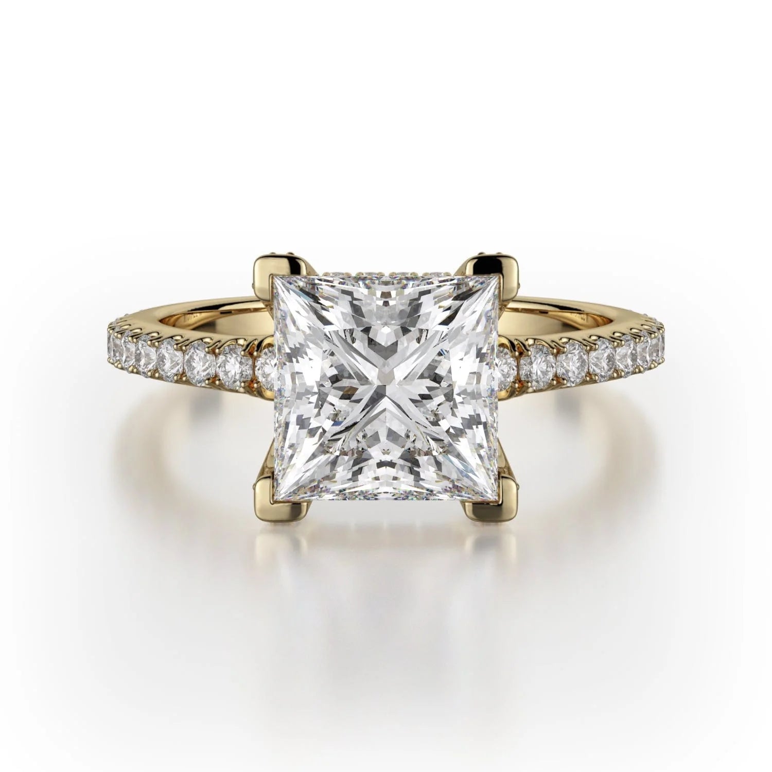 MICHAEL M Engagement Rings 18K Yellow Gold Crown R781-1.5 R781-1.5YG