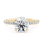 MICHAEL M Engagement Rings 18K Yellow Gold Crown R788-1.5