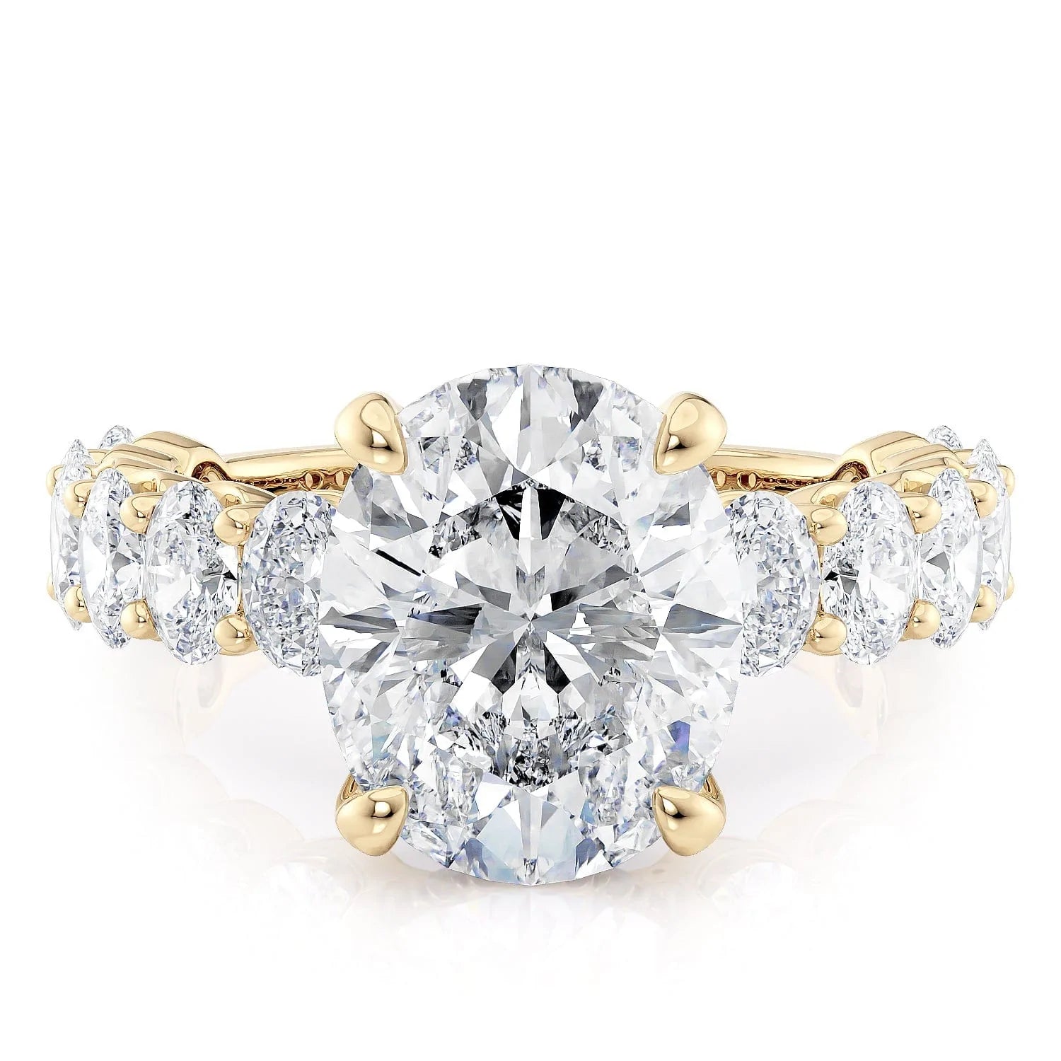 MICHAEL M Engagement Rings 18K Yellow Gold Crown R795-4 R795-4