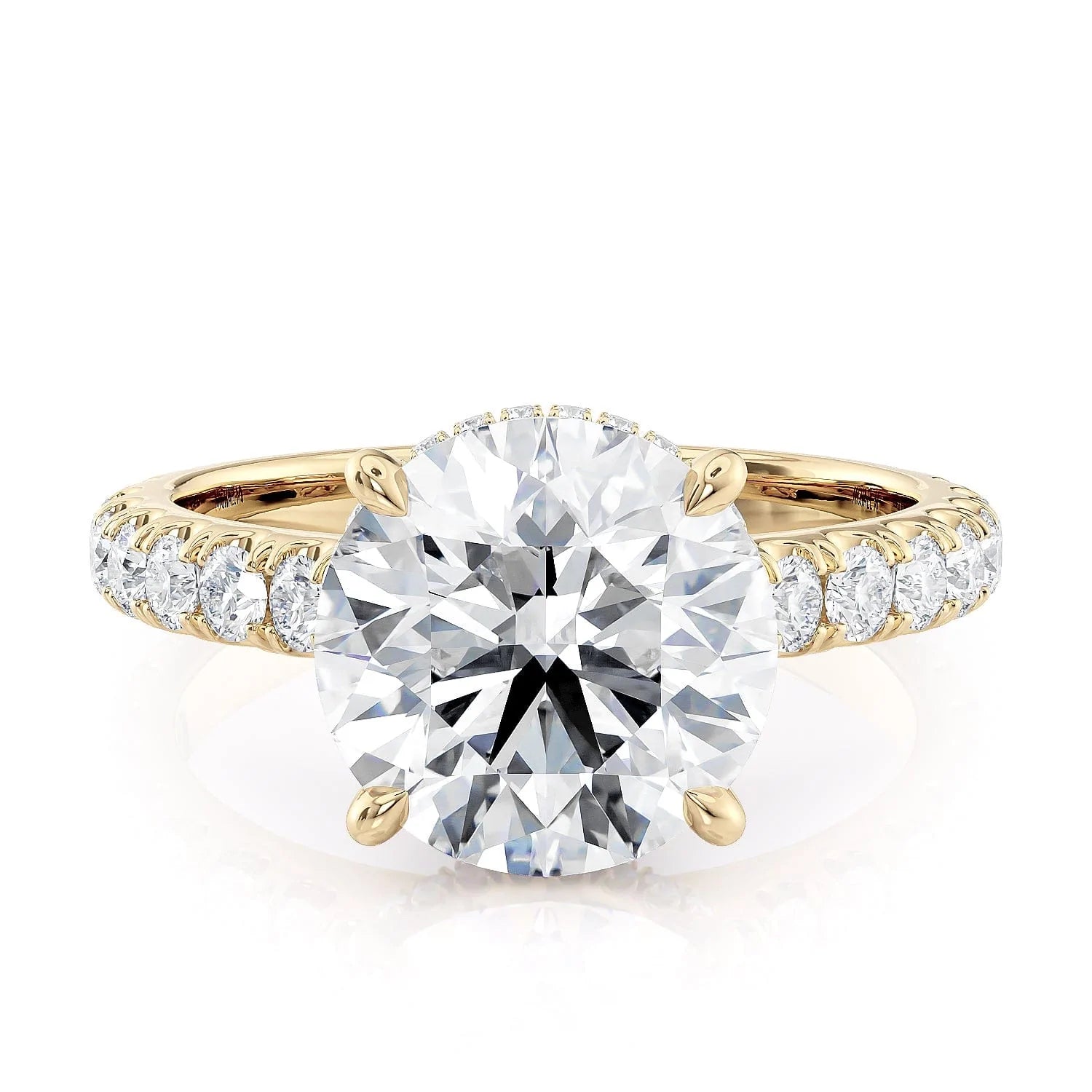 MICHAEL M Engagement Rings 18K Yellow Gold Crown R799-3 R799-3