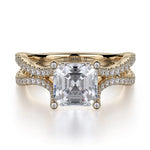 MICHAEL M Engagement Rings 18K Yellow Gold Defined R725-2 R725-2YG