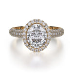 MICHAEL M Engagement Rings 18K Yellow Gold Defined R730-2 R730-2YG