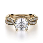 MICHAEL M Engagement Rings 18K Yellow Gold Love R709-1.25 R709-1.25YG