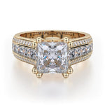 MICHAEL M Engagement Rings 18K Yellow Gold Princess R401S-1.5 R401S-1.5YG