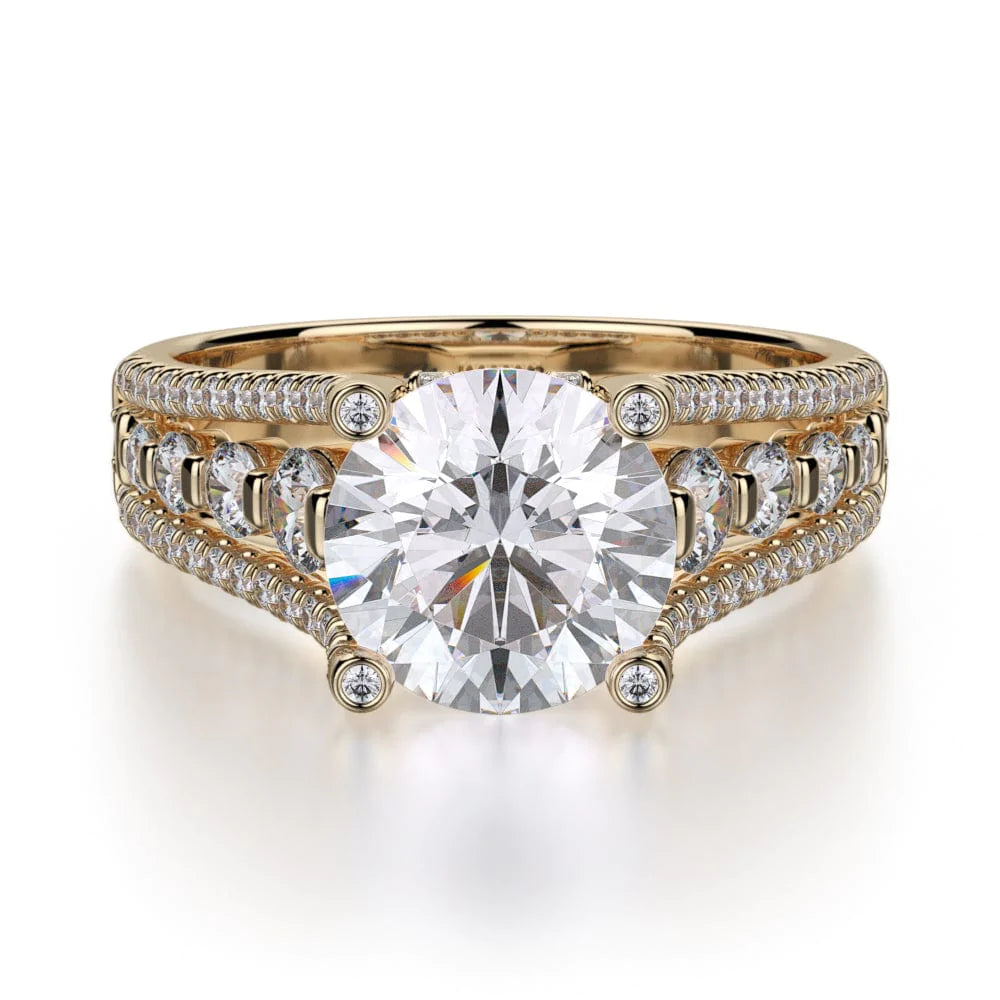 MICHAEL M Engagement Rings 18K Yellow Gold Stella R306S-1.5 R306S-1.5YG