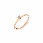MICHAEL M Fashion Rings 14K Rose Gold / 4 Micro Pavé Mini Triangle Ring F291-RG4