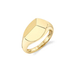 MICHAEL M Fashion Rings 14K Yellow Gold / 4 Carve Signet Ring F454